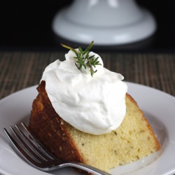 Meyer Lemon Rosemary Cake
