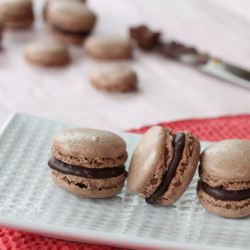Chocolate Macarons w/ Ganache