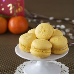 Pineapple Macarons