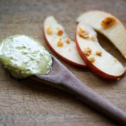 Apple, Cheese, and Pesto salad