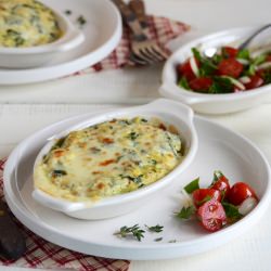 Spinach & Portobello Gratins