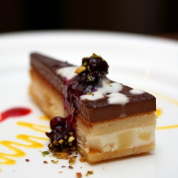 Chocolate & Pear Mousse Cake