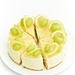 Grape & White Wine Cheesecake