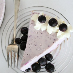 No Bake Blueberry Cheesecake