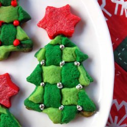Christmas Tree Lace Sugar Cookie