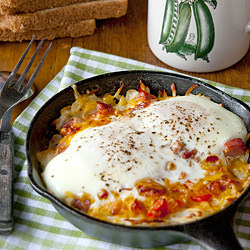 Hash Brown-Omelet Skillets