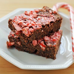 Candy Cane Brownies