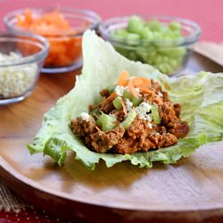 Buffalo Wing Turkey Lettuce Wraps