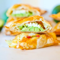 Avocado & Cream Cheese Puff Pastry