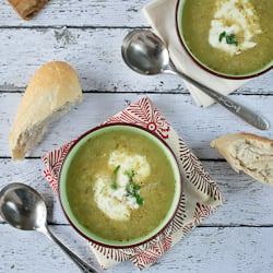 Roasted Tomatillo Chicken Soup