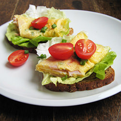 Frittata on Bread
