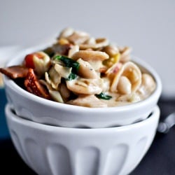 Tuscan White Bean Pasta