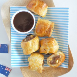Lamb, Feta and Mint Sausage Rolls