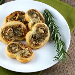 Stilton and Walnut Palmiers