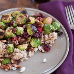 Roasted Brussels Sprouts and Barley