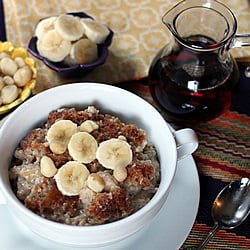 Slow Cooker Banana Coconut Oatmeal