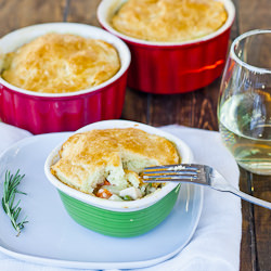 Individual Easy Chicken Pot Pies