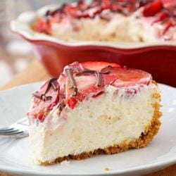 Strawberries and Cream Pie