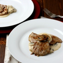 Pork with Gorgonzola Sauce