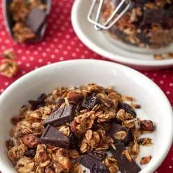 Chocolate Cherry Coconut Granola