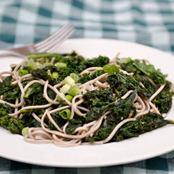 Asian Kale and Soba Noodles