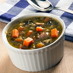 Split Pea Soup with Greens