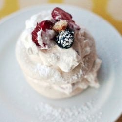 Toasted Almond Dacquoise & Berries