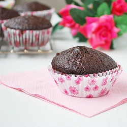 Eggless Chocolate Muffins