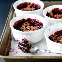 Lemon-Blueberry Granola Crumble