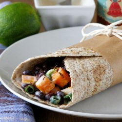 Sweet Potato and Black Bean Wrap