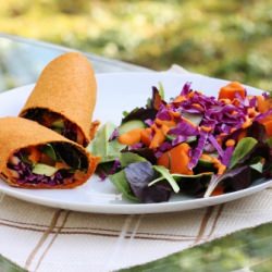 Raw Carrot Cumin Wraps