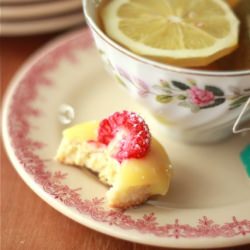 Lemon Curd & Raspberry Tea Biscuits