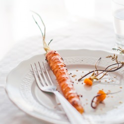 Roasted Carrots with Flaxseeds