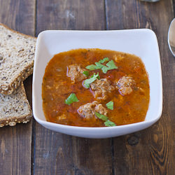 Romanian Meatball Soup