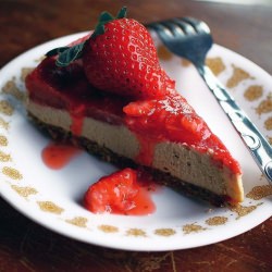 Raw Strawberry Cheesecake