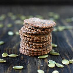 Black Sesame Seed Crackers