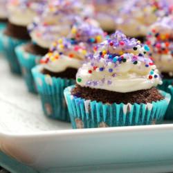 Chocolate Blueberry Cupcakes