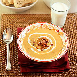Red Lentil Soup with Ham & Curry