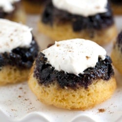 Mini Blueberry Upside Down Cake