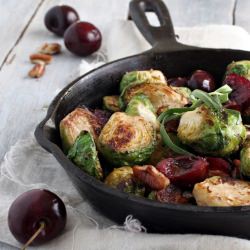 Cherry, Pecan Brussel Sprouts