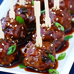 Saucy Asian Meatballs