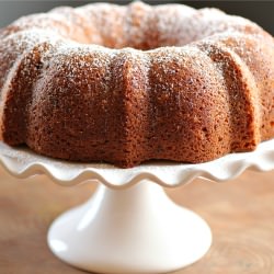 Sour Cream Cherry Coffee Cake