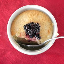 Lemon Blackberry Pudding Cake