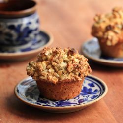 Carrot, Apple & Walnut Muffins