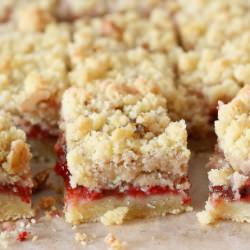 Fresh Raspberry Crumb Bars