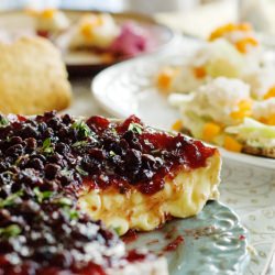 Cranberry Topped Brie