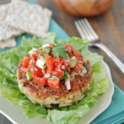 Tuna Cakes with Fresh Tomato Salsa