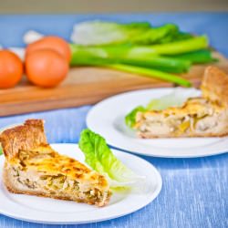 Lettuce & Spring Onion Tart