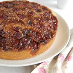 Cherry Cornmeal Upside Down Cake