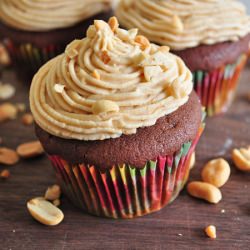 Chocolate Peanut Butter Cupcakes